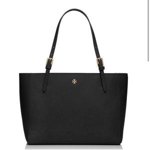 Tory Burch Saffiano Laptop Buckle Tote
